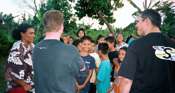 Meeting the kids for the first time